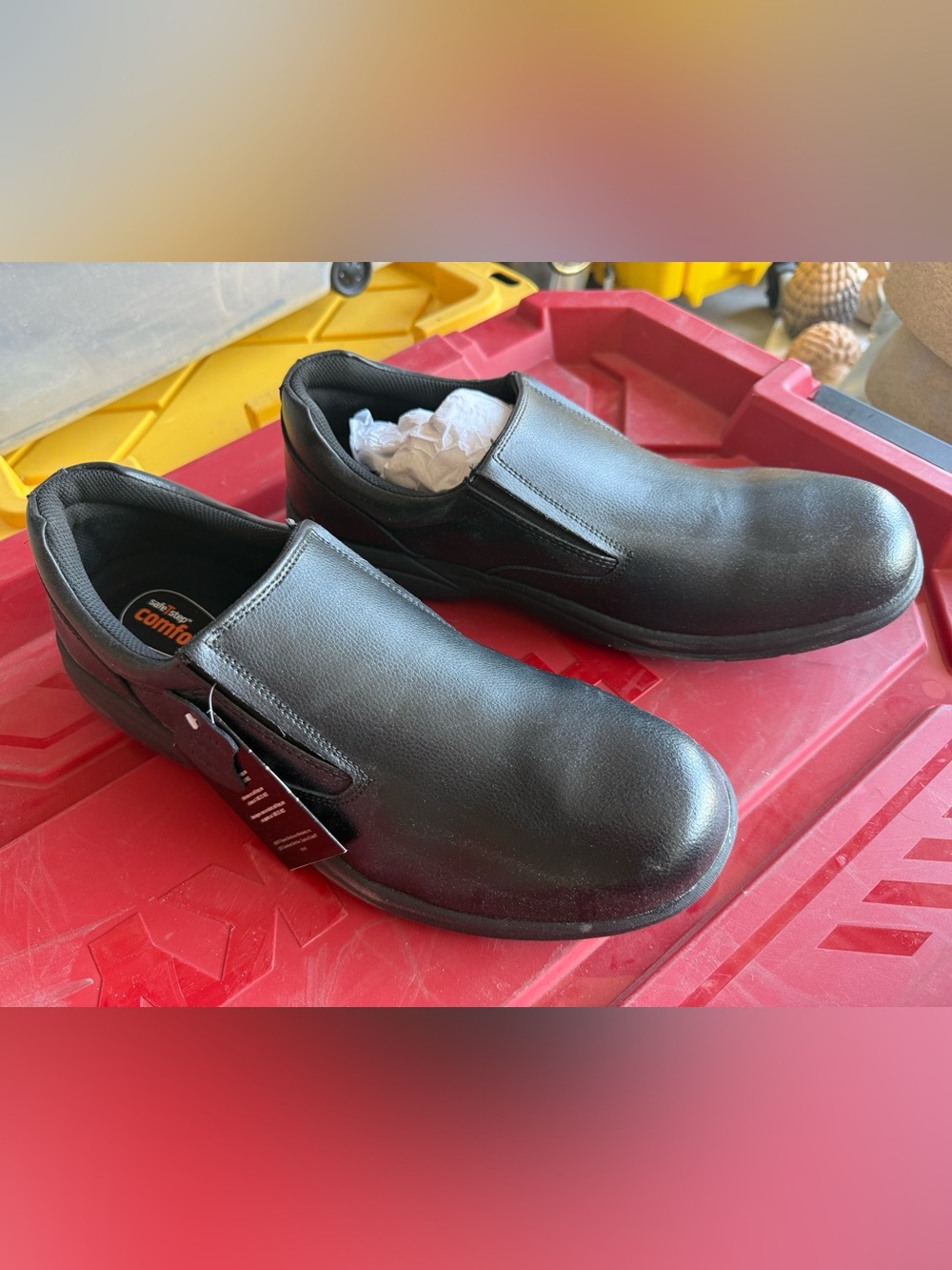 Men's Black Slip-On Comfort Loafers